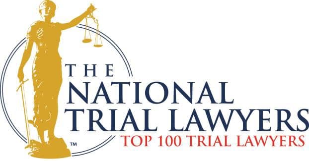 The National Trial Lawyers Top 100 Trial Lawyers Logo- Top 100 Civil Plaintiff Trial Lawyers